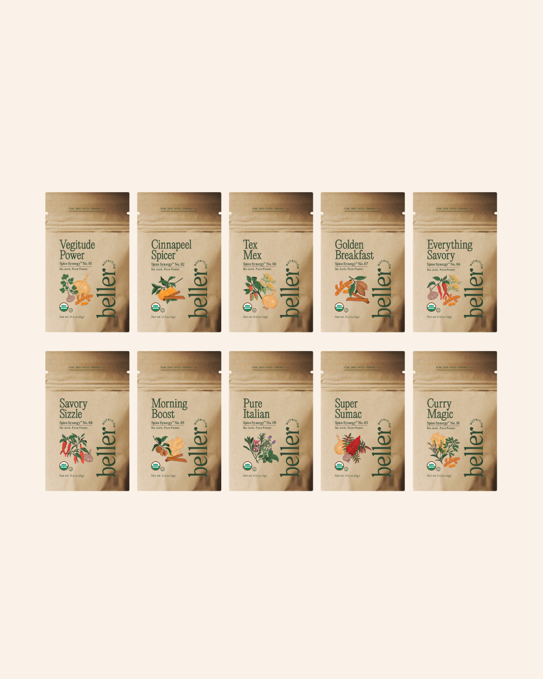 Organic Spice Set Sample 10-Pack