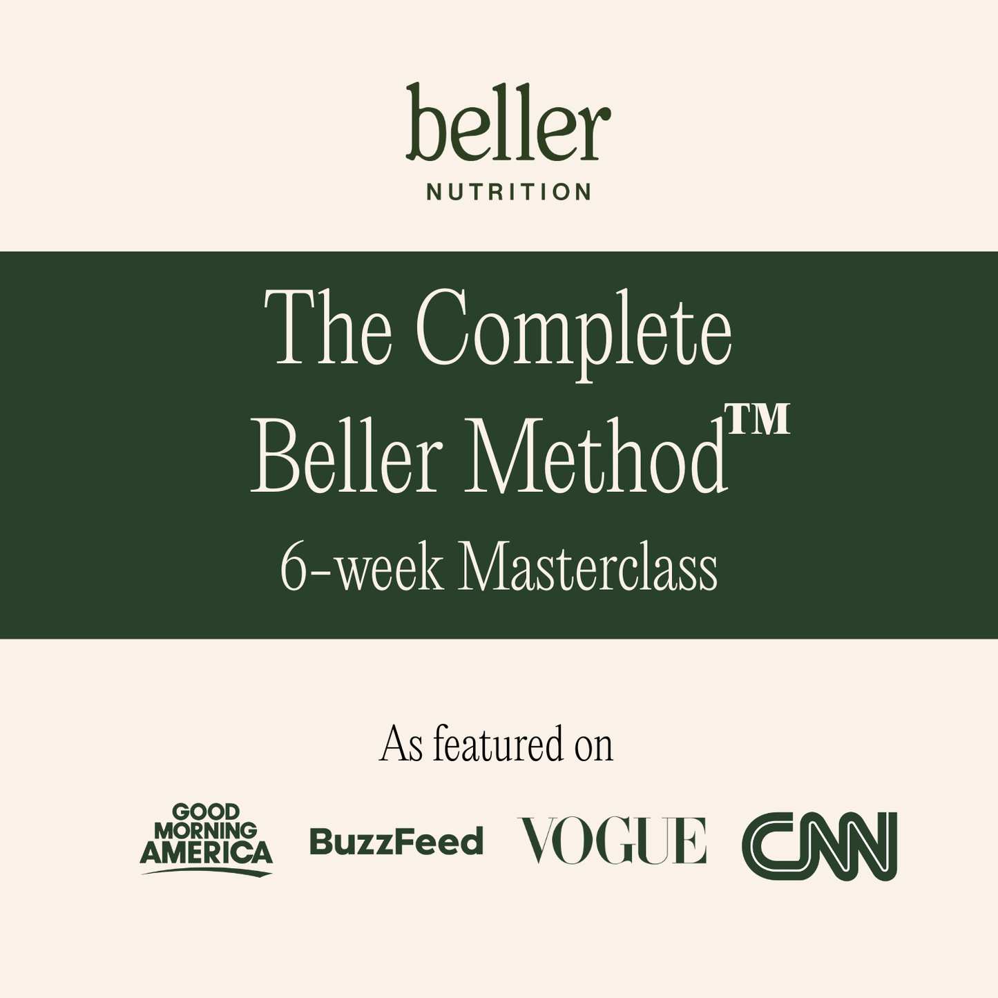 Complete Beller Method Masterclass  - Start date Nov 3rd, 2025