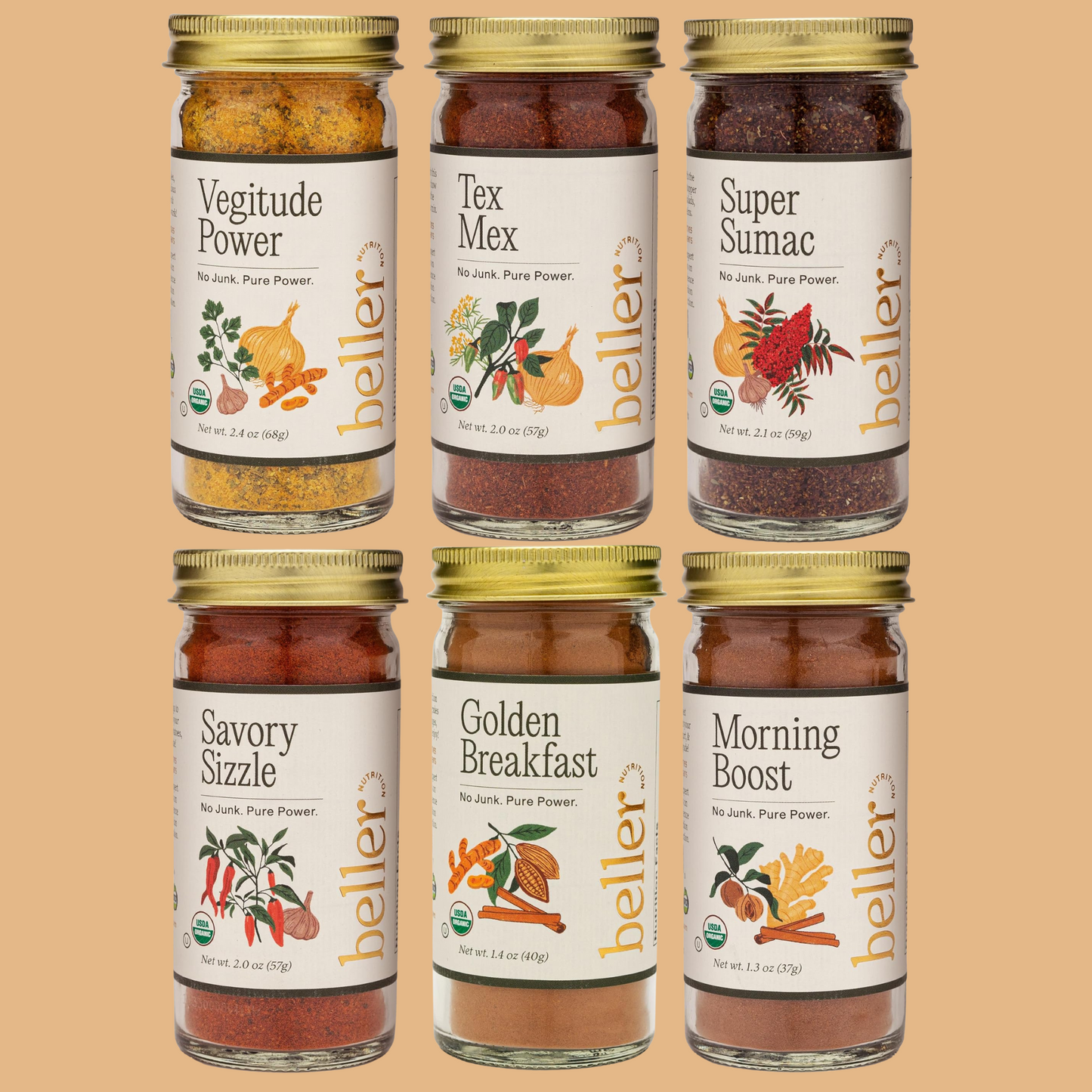 6 Organic Spice Blends Gift Set