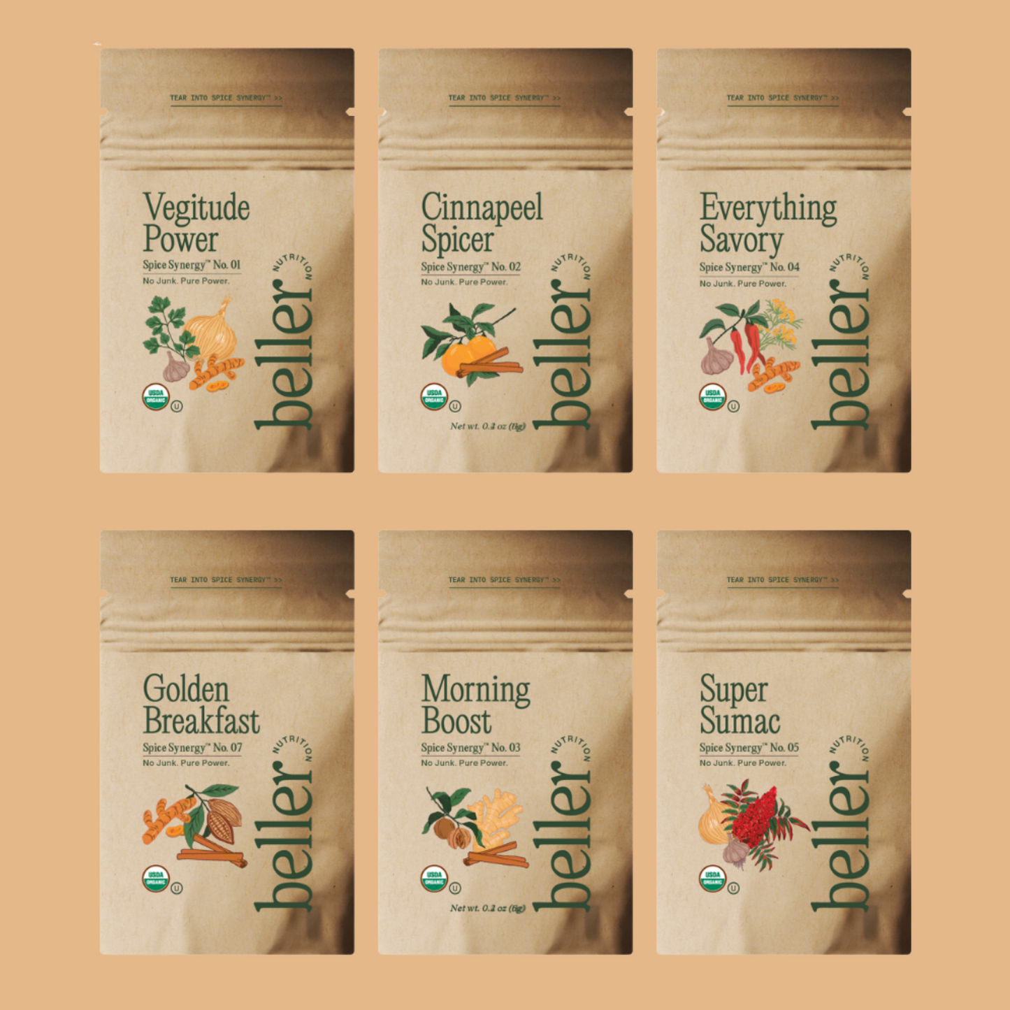 Organic Spice Set Travel 6-Pack