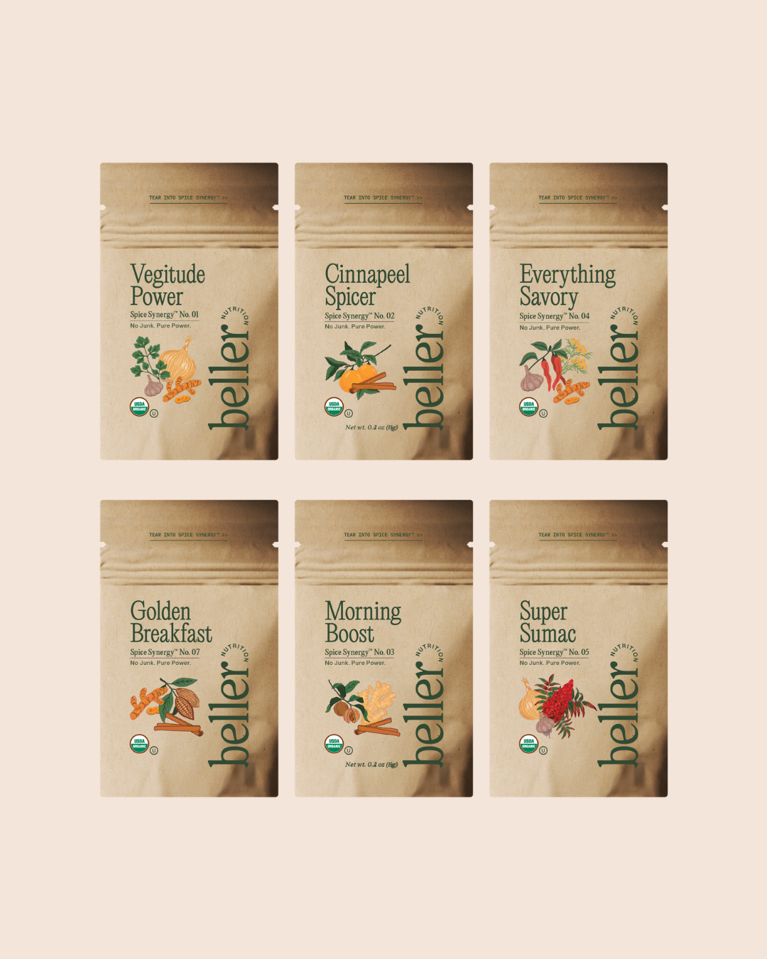 Organic Spice Set Sample 6-Pack