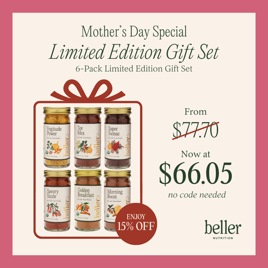 6 Organic Spice Blends Gift Set - 15% off Mothers Day Special