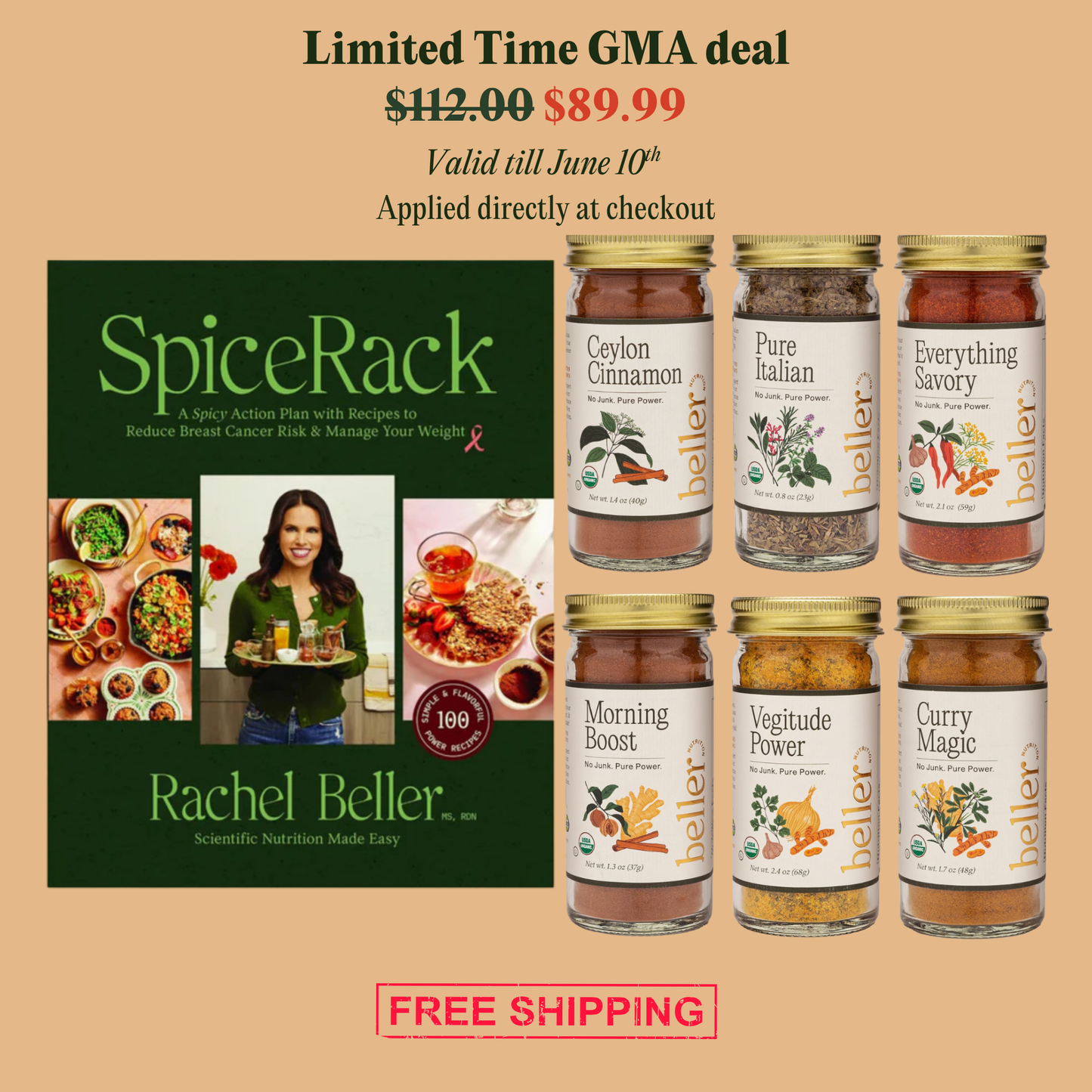 GMA Deal: Spicerack Ceylon Cinnamon + Pure Italian + Everything Savory + Morning Boost + Vegitude Power + Curry Magic